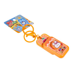 Fun Happy Stress-Relief Rotating Push-Puzzle Clip - Orange
